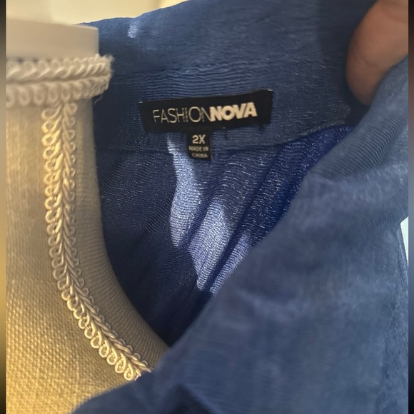 Blue formal homecoming prom dress - Picture 6 of 6